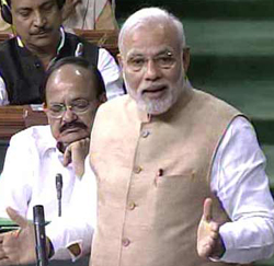 modi in parliament